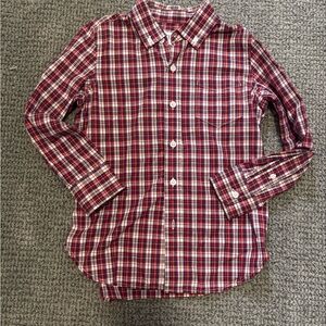 GAP Kids Red Plaid Shirt